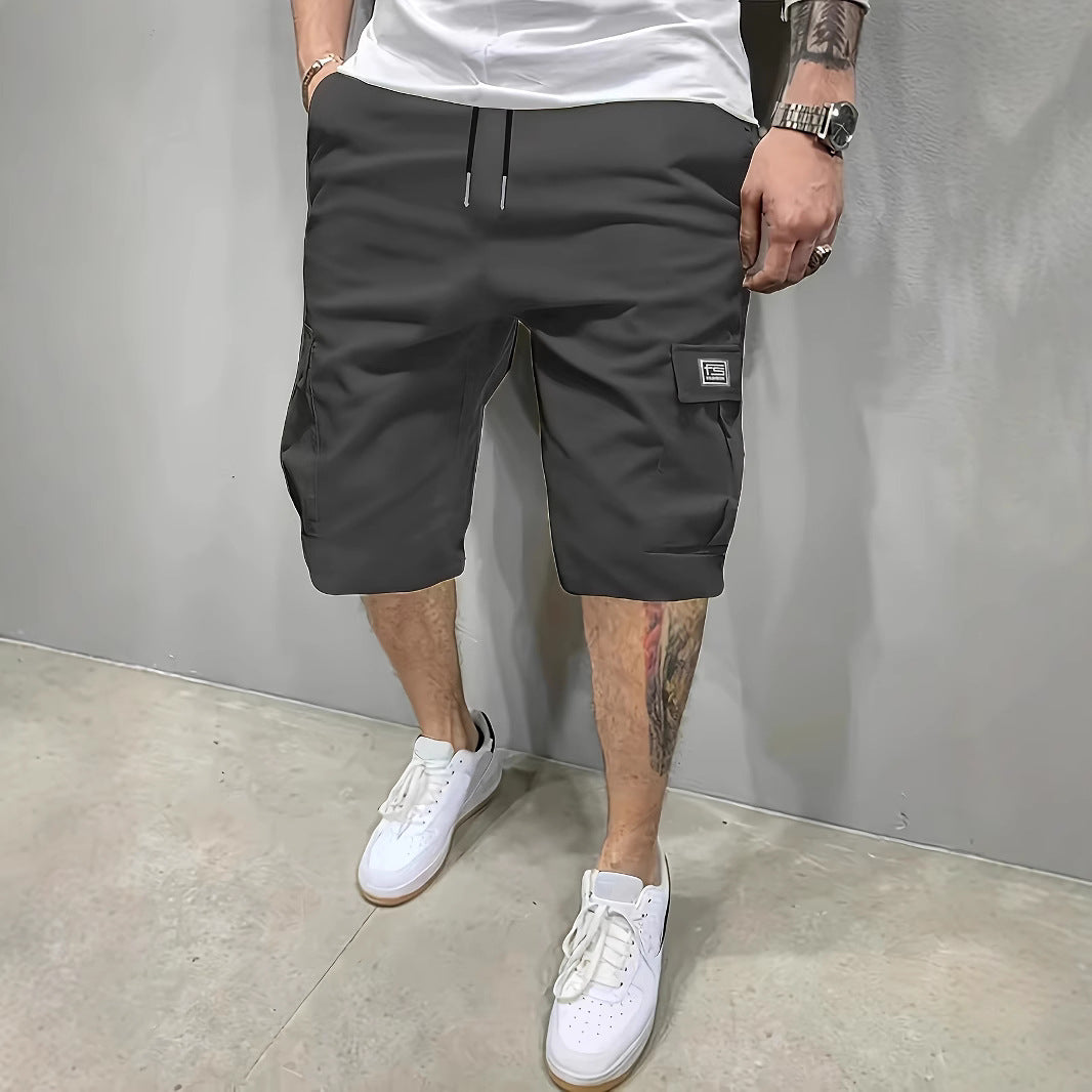 Men's casual five-point pants