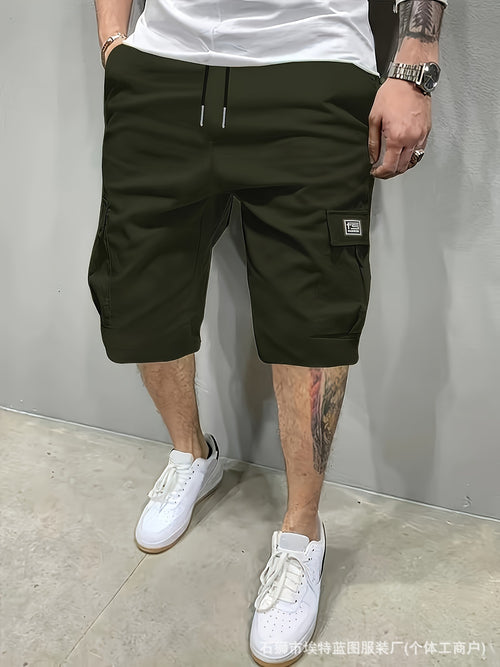 Men's casual five-point pants