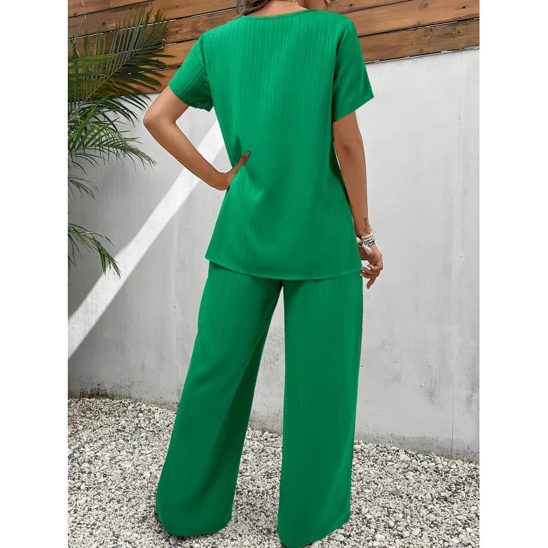 Stylish and casual crossover irregular summer suit
