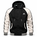 Autumn Color-Block Hooded Jacket